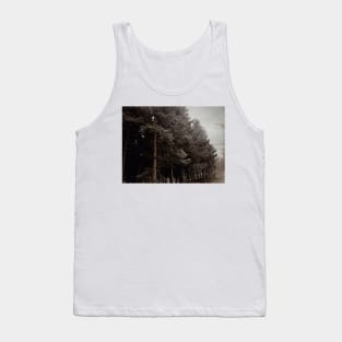 Vintage misty forest photography Tank Top